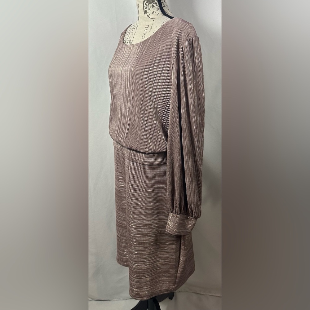 💜Nightway Long Sleeve Cocktail Dress - Picture 3 of 12